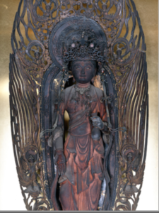 木造十一面観音立像（国指定重要文化財）南北朝時代　出典:須磨寺